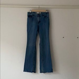 Gap jeans low rise flare stretch denim